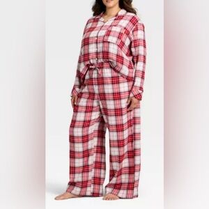 Women’s Plus Flannel Pajama Set-2X